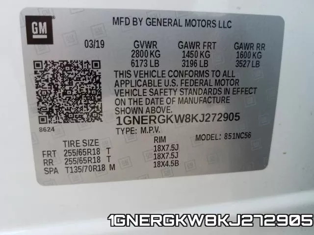 1GNERGKW8KJ272905 фото 2