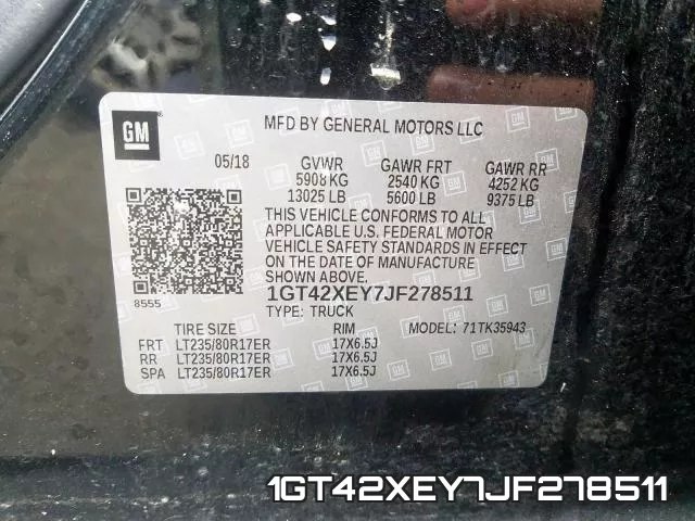 1GT42XEY7JF278511 фото 2