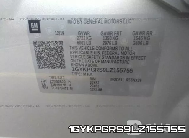 1GYKPGRS9LZ155755 фото 10
