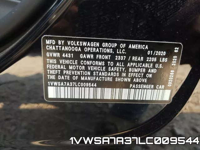 1VWSA7A37LC009544 фото 2