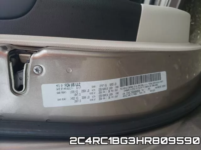 2C4RC1BG3HR809590 фото 2