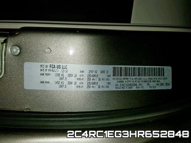 2C4RC1EG3HR652848 фото 2