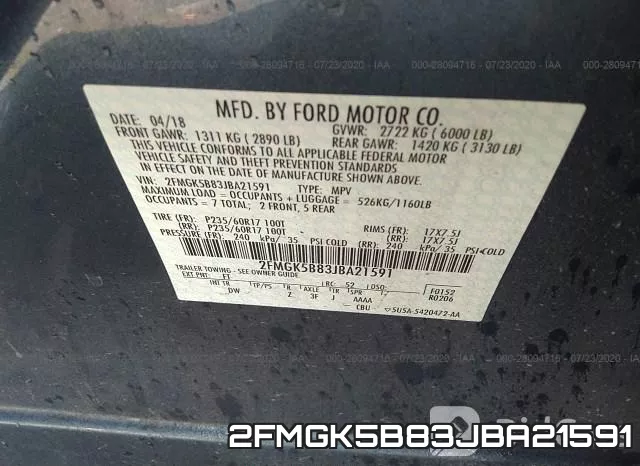 2FMGK5B83JBA21591 фото 10