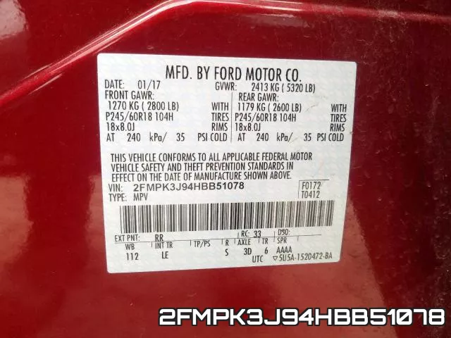 2FMPK3J94HBB51078 фото 2