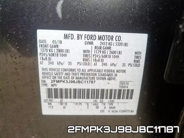 2FMPK3J98JBC11787 фото 2