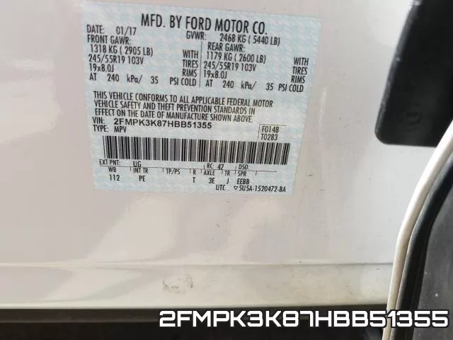 2FMPK3K87HBB51355 фото 2