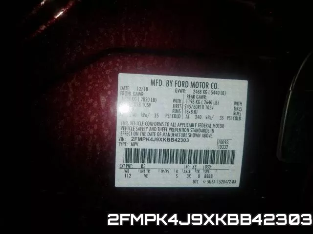 2FMPK4J9XKBB42303 фото 2