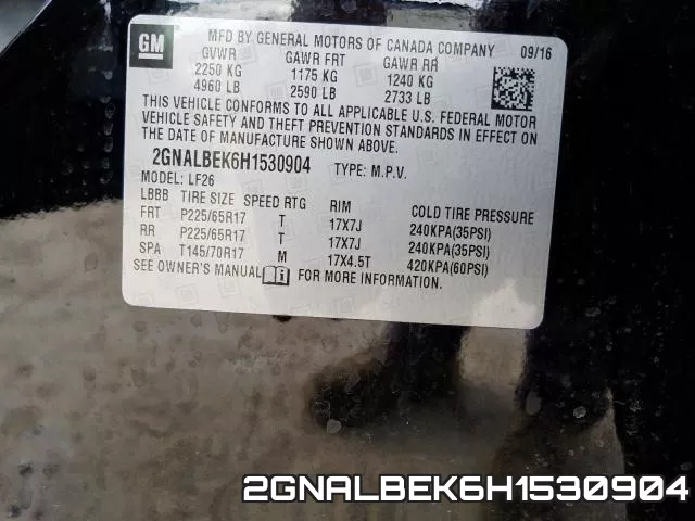 2GNALBEK6H1530904 фото 2