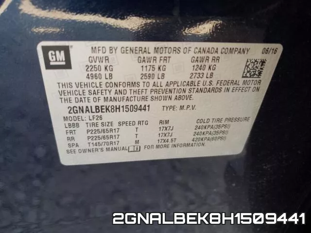 2GNALBEK8H1509441 фото 2
