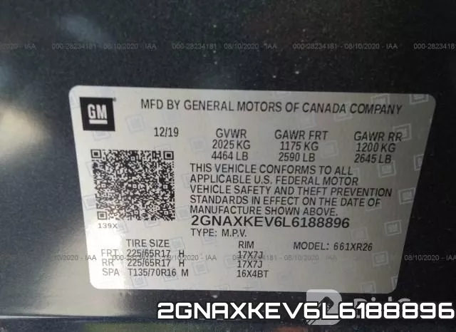 2GNAXKEV6L6188896 фото 10