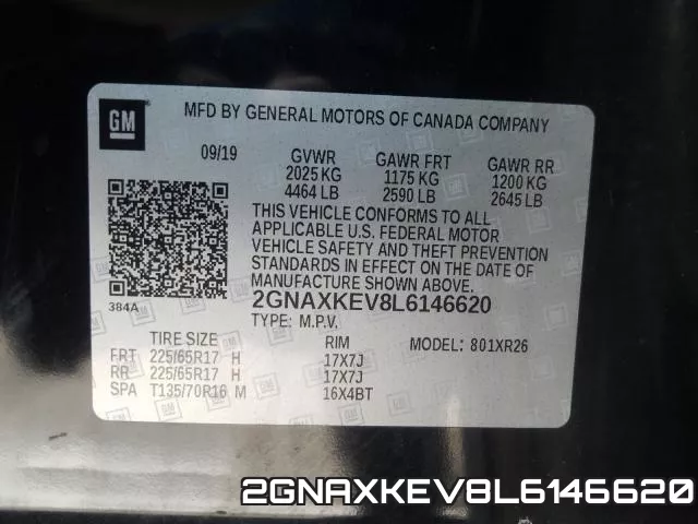 2GNAXKEV8L6146620 фото 2
