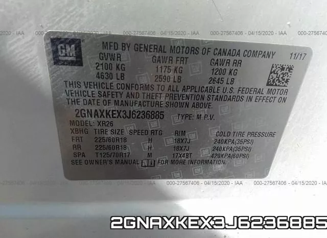2GNAXKEX3J6236885 фото 10