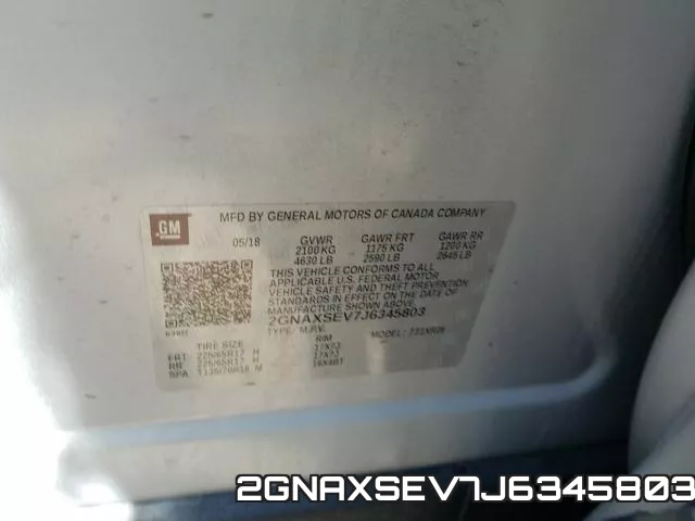2GNAXSEV7J6345803 фото 2