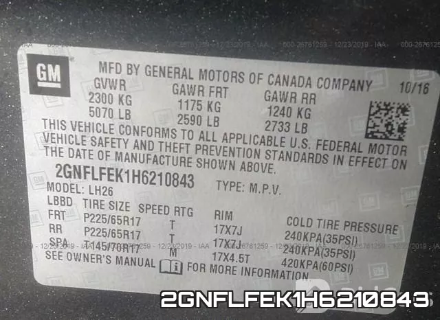 2GNFLFEK1H6210843 фото 10
