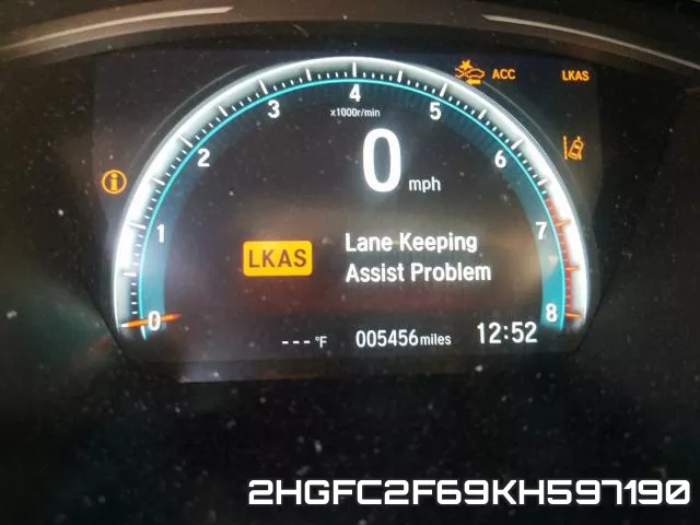 2HGFC2F69KH597190 фото 9