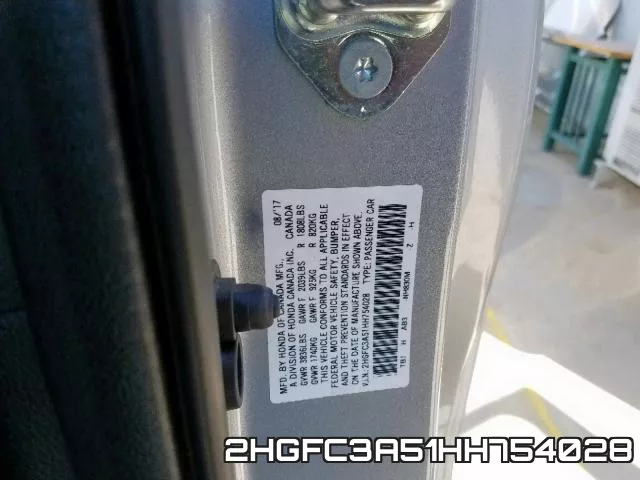 2HGFC3A51HH754028 фото 2