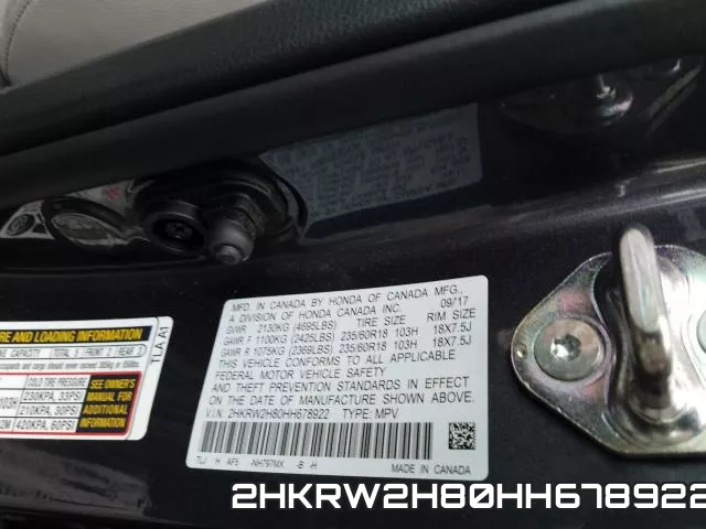 2HKRW2H80HH678922 фото 2