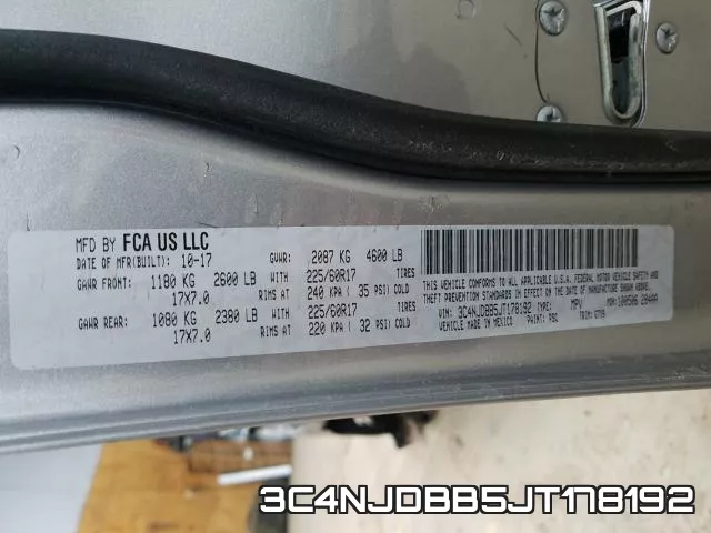 3C4NJDBB5JT178192 фото 2