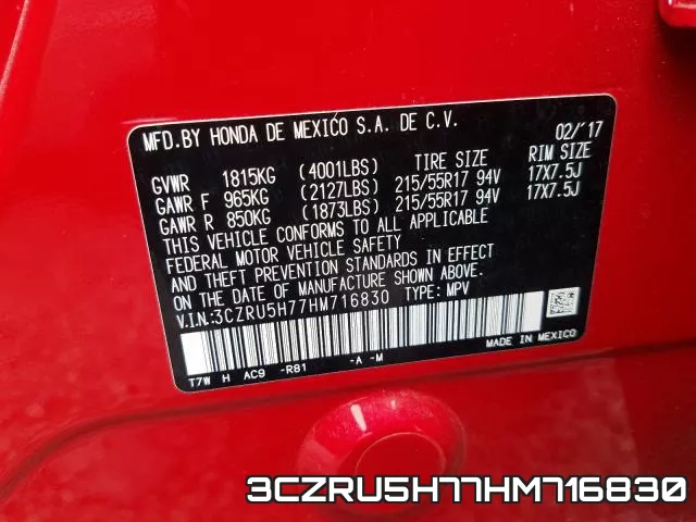 3CZRU5H77HM716830 фото 2
