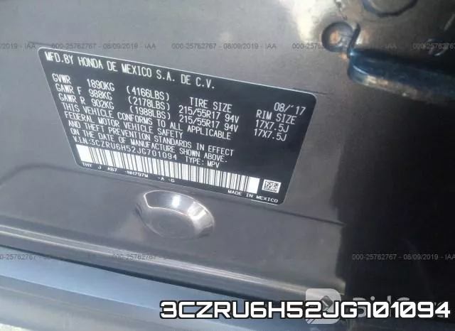 3CZRU6H52JG701094 фото 10