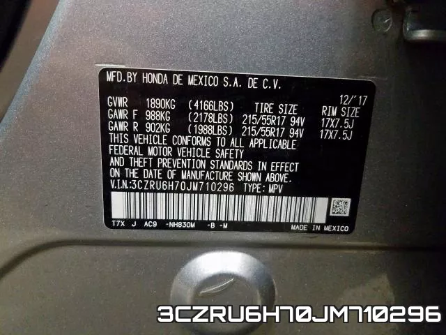 3CZRU6H70JM710296 фото 2