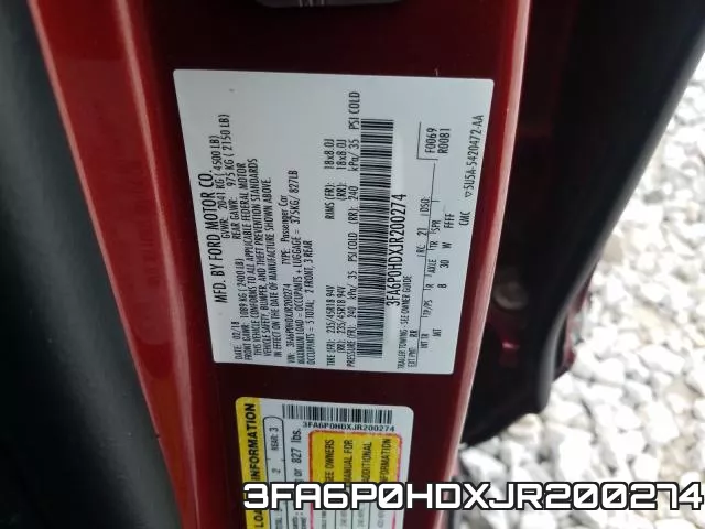 3FA6P0HDXJR200274 фото 2