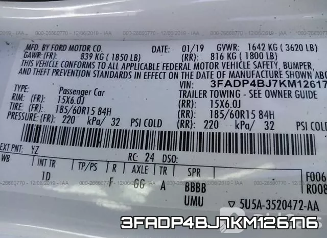 3FADP4BJ7KM126176 фото 10