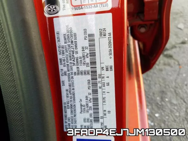 3FADP4EJ7JM130500 фото 2
