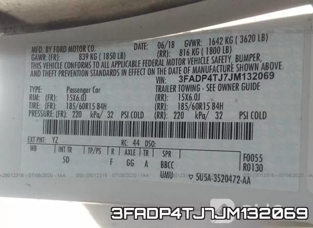 3FADP4TJ7JM132069 фото 10