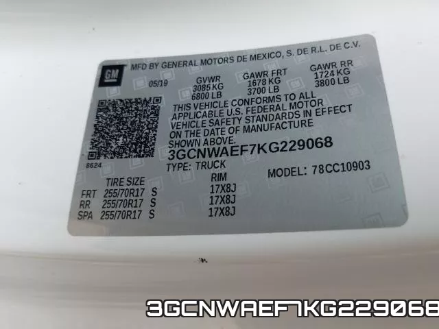 3GCNWAEF7KG229068 фото 2