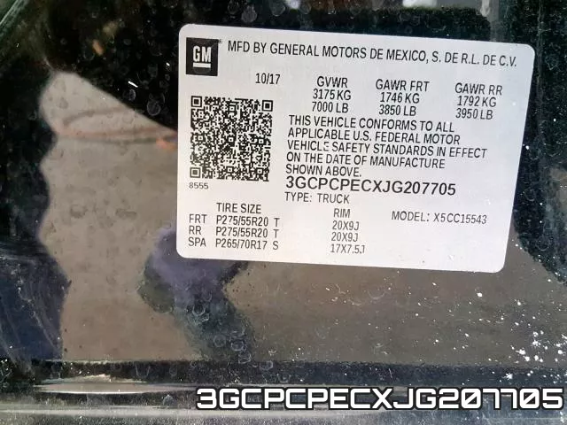 3GCPCPECXJG207705 фото 2