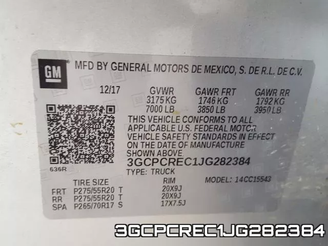 3GCPCREC1JG282384 фото 2