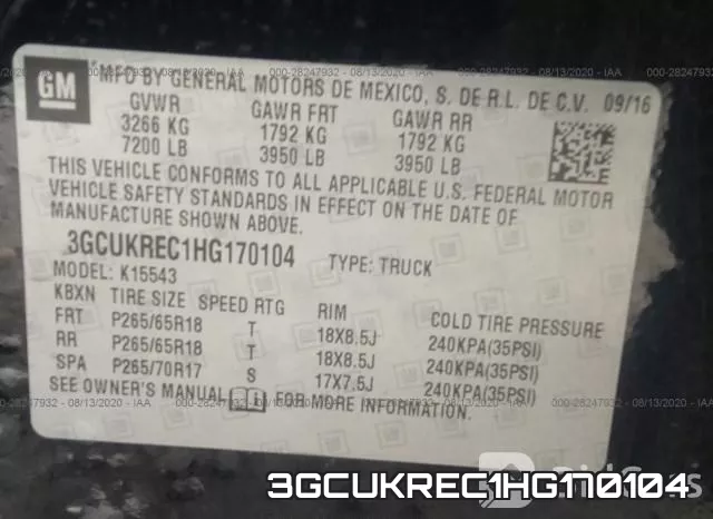 3GCUKREC1HG170104 фото 10