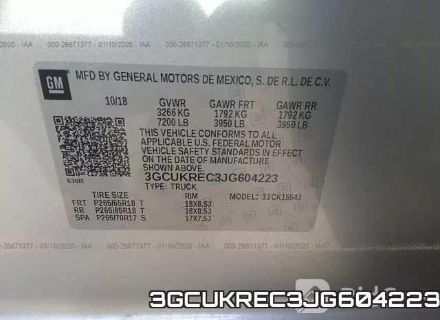 3GCUKREC3JG604223 фото 10