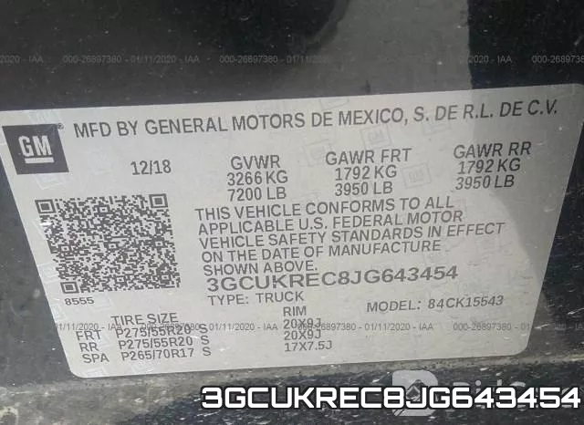 3GCUKREC8JG643454 фото 10