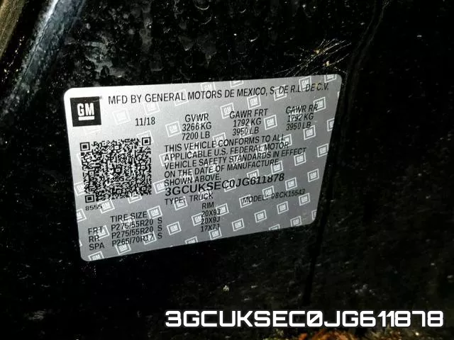3GCUKSEC0JG611878 фото 2