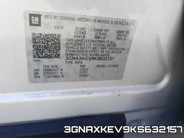 3GNAXKEV9KS632157 фото 2