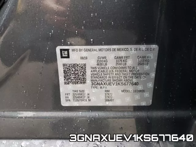 3GNAXUEV1KS677640 фото 2