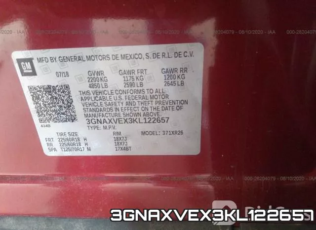 3GNAXVEX3KL122657 фото 10