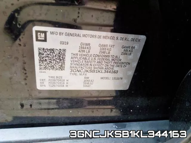 3GNCJKSB1KL344163 фото 2