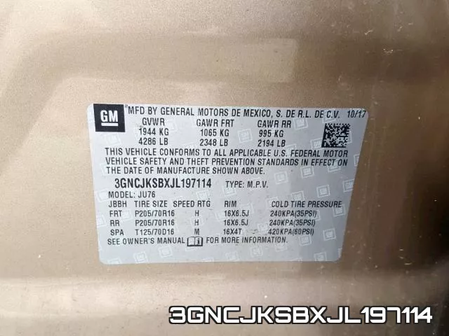 3GNCJKSBXJL197114 фото 2