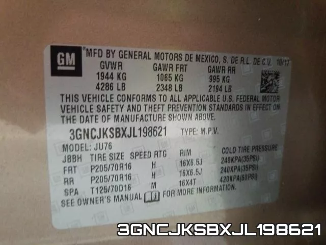 3GNCJKSBXJL198621 фото 2