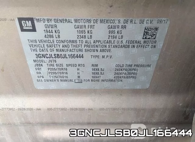 3GNCJLSB0JL166444 фото 10