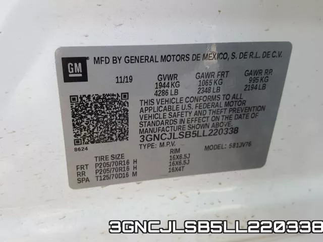 3GNCJLSB5LL220338 фото 2