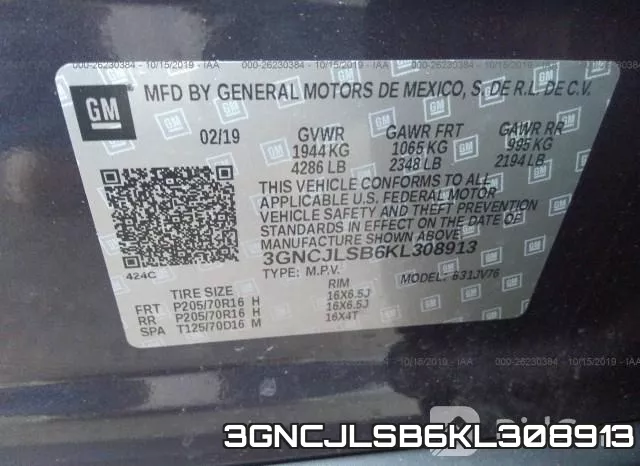 3GNCJLSB6KL308913 фото 10