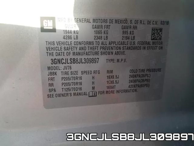 3GNCJLSB8JL309897 фото 2