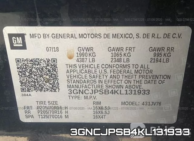 3GNCJPSB4KL131933 фото 10