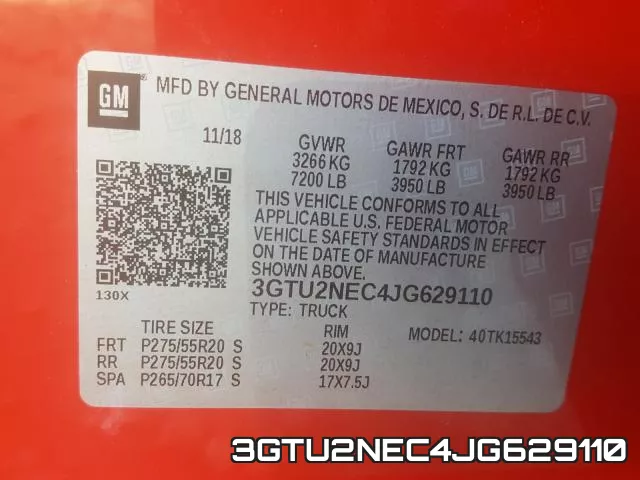 3GTU2NEC4JG629110 фото 2