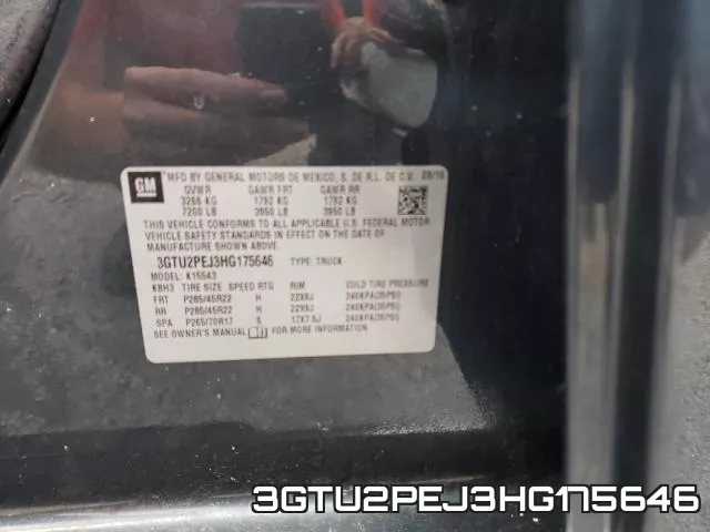 3GTU2PEJ3HG175646 фото 2