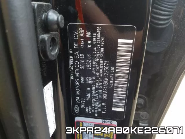 3KPA24AB0KE226071 фото 2